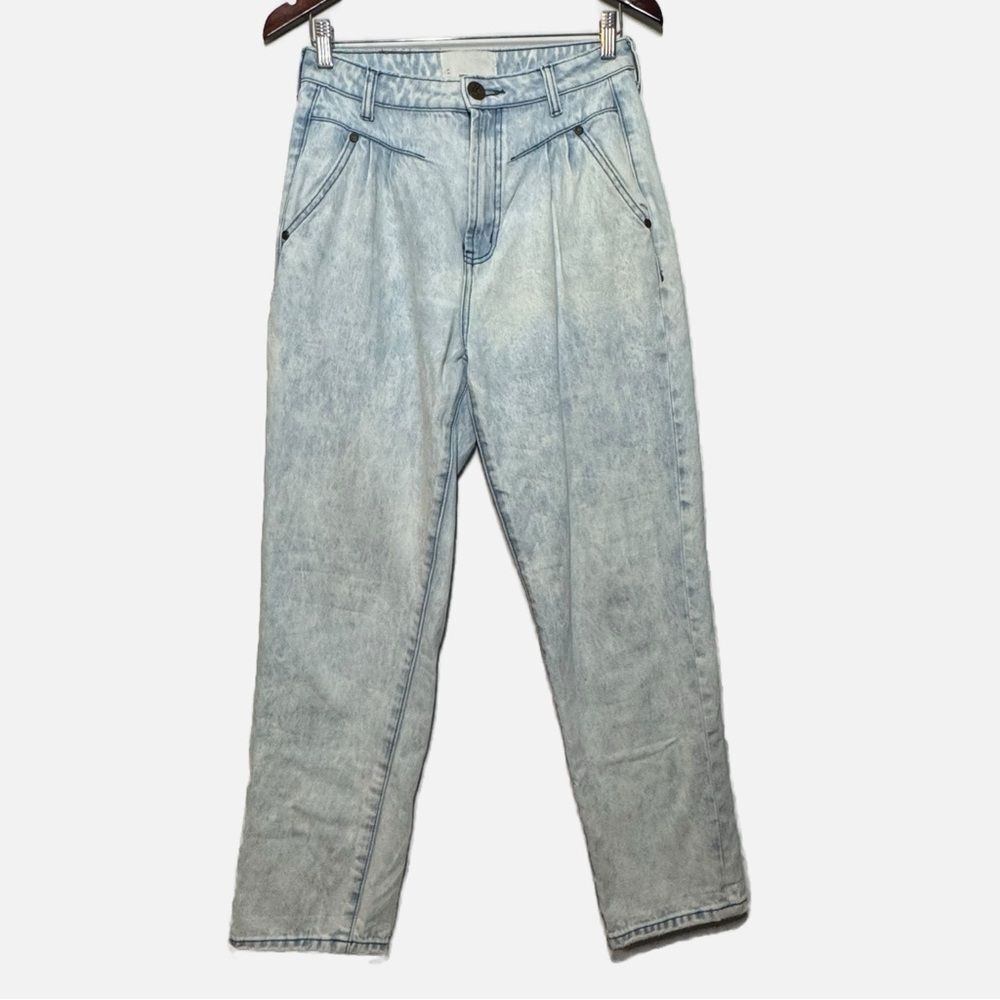 One Teaspoon Streetwalkers High Waist Straight Leg Trouser Jeans Kansas Acid 27